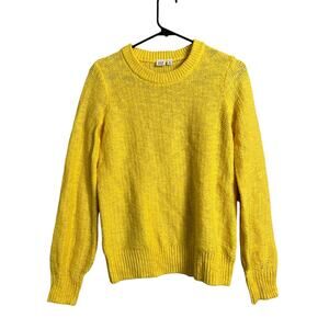 Gap Womens Sweater XS Yellow Knit Top Comfy Cozy Casual Preppy Twee